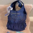 Sanrio Cinnamoroll Navy blue & gold frilly bag, card holder & change purse Photo 1