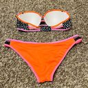 Victoria's Secret  Pebble Dot Strappy Flirt Bandeau Swim Top & Bottom Bikini Set Photo 5