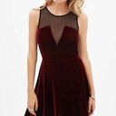 Forever 21 ✨🍁🍂HP 🍁🍂✨Red Velvet Mesh Dress✨🍁🍂 Photo 0