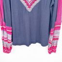 Free People  Womens Boho Oversized Knit Slouchy Copenhagen Thermal Top Size M Photo 5