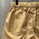 Vince NWT  Box Pleat Drawstring Shorts in Gold Ochre Size Medium Photo 9