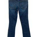 Veronica Beard  Carolyn Cropped Baby Boot-cut Jeans Tuxedo Stripes Blue Tidal 24 Photo 6