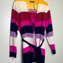 Lane Bryant  Classic Long-Sleeve Belted Striped Open Front Cardigan Size 18 Photo 1