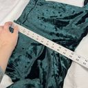 Cynthia Rowley  Dark Green Velvet Wide Leg Pants Sz 4 Photo 6