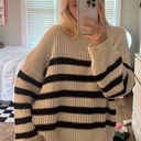 Pull & Bear striped oversized sweater Photo 0