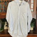 CP Shades  Jack Linen Stripe Oversized Button Boyfriend Shirt Size XS Photo 2