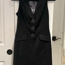 Ted Baker RARE  Little Black Dress Suiting Dress Button Front Photo 0