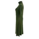 Anthropologie Ett:Twa Coreyell Turtleneck Jersey Dress Heather Green  Size Medium Photo 3