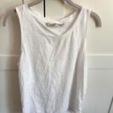 Athleta  white open back athletic tank size large Photo 0