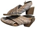 Baretraps  Ilene Perforated Block Heel Sandals Womens Shoes Grey Size 8 1… Photo 1