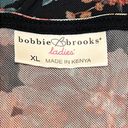 Brooks BOBBIE  Ladies Boho Floral Mesh Overlay Bell Sleeve Popover Tunic Blouse Photo 3