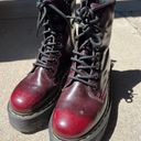 Dr. Martens Platform Red Doc Martens  Photo 0