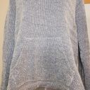 Faherty Whitewater Baja Beach Poncho Hoodie Knit Small Blue Photo 1