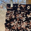 Anthropologie  Cartonnier Nasella Joggers Black And Brown Floral Size 8 Photo 4