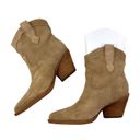 Zodiac  - Women's Roslyn Western Bootie in Sandstone Beige Suede Photo 1