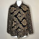 Coldwater Creek  Rococo Brocade Tapestry Button Front Unstructured Blazer Jacket Photo 0