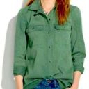 Madewell  Shirt Womens Small S Tomboy Work Green Button-Up 100% Cotton preowned Photo 0