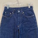 Helmut Lang  Women's Classic Denim Italian Cut Jeans Button Fly Rigid Size 25 Photo 2