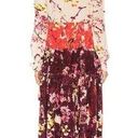 Rococo  Sand Floral Maxi Dress Colorful Silk Photo 1