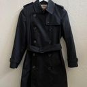 Burberry EUC $2590  Black Heritage Mid Length Trench Coat Photo 10