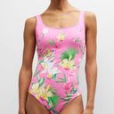 Tommy Bahama Orchid Garden Reversible Lace-Back One-Piece Swimsuit NEW Photo 0