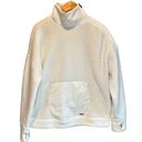 Sweaty Betty Sweaty Beatty Venture Off-White Sherpa Pullover Jacket - size Medium Photo 2