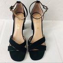 Unisa  Sandals Rexxa Black Suede Ankle Strap Block Heel Size 8.5M Photo 3