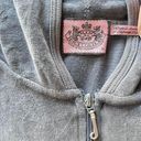 Juicy Couture y2k true vintage  velour grey zip up track jacket hoodie Photo 2