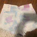 ZARA Tye Dye High Rise  Shorts Photo 1