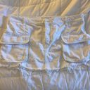 ZARA White Cargo Skirt Photo 1