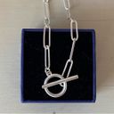 Madewell NWOT  silver chain and toggle necklace Photo 2