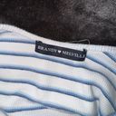 Brandy Melville Spring Bodycon Sundress Blue & White Striped Summer Dress Small Photo 7