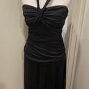 City Triangles VTG 90s Y2K  Black Strapless / Halter Convertible Black Maxi Dress Photo 4