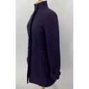 Banana Republic  Italian Wool Blend Peacoat Ruffle Detail Womens size Small Tall Photo 4