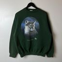 Urban Outfitters Cougar Sweatshirt Vintage 90s Small S Green Graphic Crewneck Photo 9