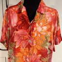 Caribbean Joe  silk shirt . Size 1X Photo 1