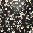 Joan Rivers Womens Size XXSP  Jersey Knit Black Floral Dress Photo 1