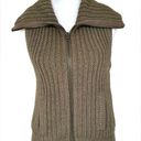 American Eagle  Y2K Cable Knit Sweater Vest Sz M Chunky Wool Boho Hippie Granola‍ Photo 0