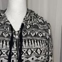 American Eagle Outfitters Hoodie Zip up Aztec Tribal Southwestern Navajo Geometric Print Pattern Sweater S Photo 2