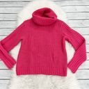 Banana Republic  Alpaca/Merino Wool Blend Chunky Cowl Neck Pink Sweater Photo 0