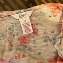 Candie's Peach Candie’s floral short sleeve top Photo 1