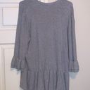 Lane Bryant Women’s plus  gray 3/4 bell sleeved button down sweater cardigan Photo 2