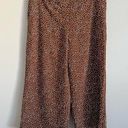 J.Jill  Women’s Brown White Polka Dot Wide Leg Cropped Pants Large Petite Photo 0