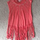 Rebecca Minkoff  fringe linen tee. Xs Photo 1