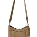 Henri Bendel Leather Crossbody Hobo Bag Beige Women's Photo 0