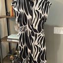 Natori  Nagashi Cropped Jumpsuit Abstract Butterfly Black White Womens Medium Photo 4