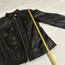 Cole Haan Women’s Cold Haan Genuine Lamb Skin Leather Zip Up Jacket Black Size XS Photo 7