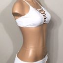 Kenneth Cole  white mixed bikini. NWT Photo 2