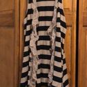 Daytrip  Black & Tan Stripe Lace Flyaway Vest Small Photo 0