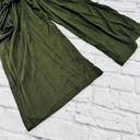 Matilda Jane  Women Olive Green Wide Leg Pull-On Loose Fit Pants Large Tie Waist Photo 9